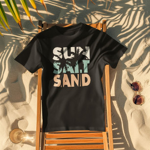 Camiseta Sun Salt Sand Palm Tree Shadow Summer Holiday
