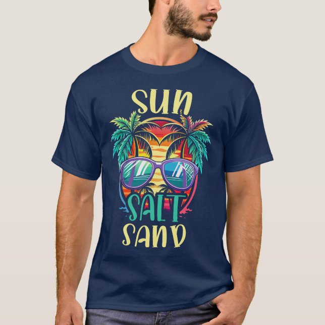 Camiseta Sun Salt Sand Summer T-shirt (Frente)