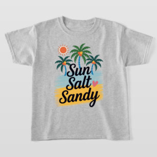 Camiseta Sun Salt Sandy - Férias Tropicais de Praia