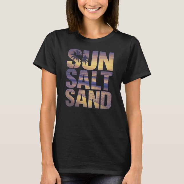 Camiseta Sun Sand Salt Beach (Frente)