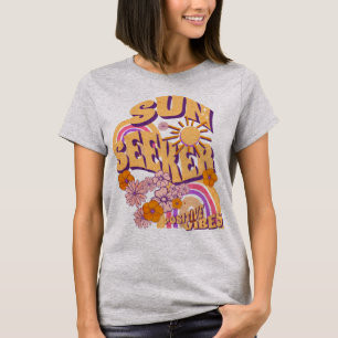 Camiseta Sun Seeker Positive Vibes Summer Vacer Floral