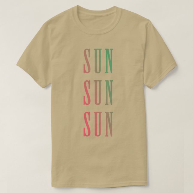 Camiseta Sun Sun Sun Sun (Frente do Design)