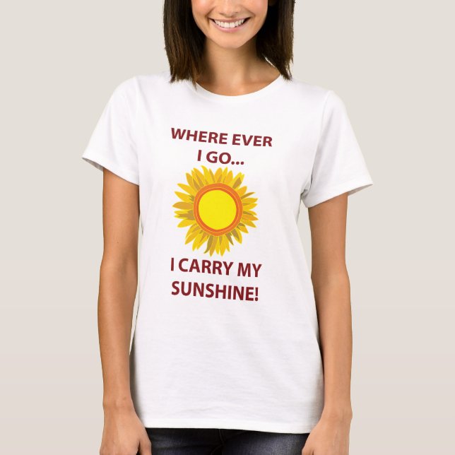 Camiseta Sun Sunflower Sunshine Sun (Frente)