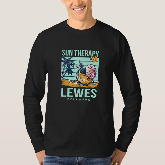 Camiseta Sun Therapy Lewes Summer Delaware Praia Tropical (Frente)