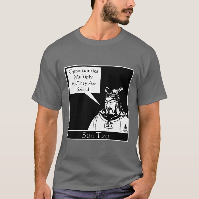 Camiseta Sun Tzu e citações (Frente)