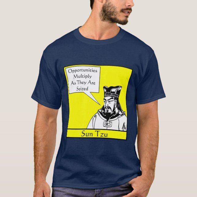 Camiseta Sun Tzu e citações (Frente)