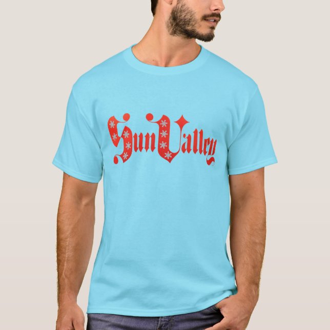 Camiseta Sun Valley com tema retro (Frente)
