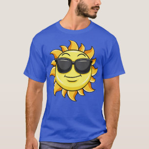 Camiseta Sun Vestindo óculos de sol Summer Beach