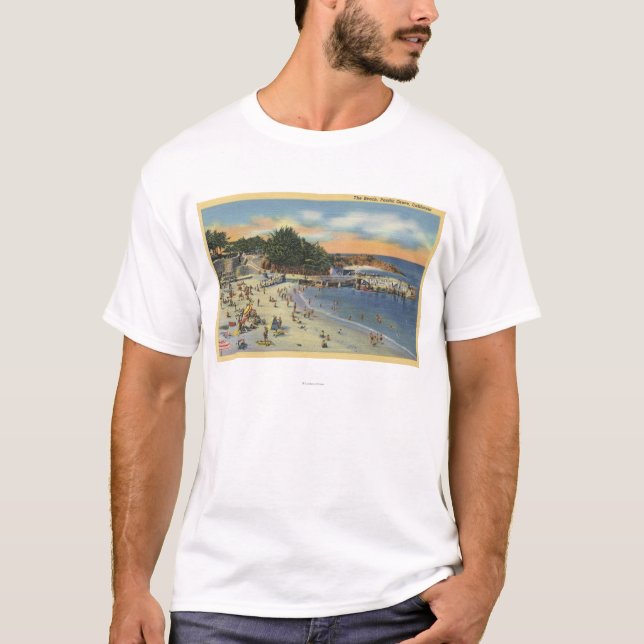 Camiseta Sunbathers & nadadores na praia (Frente)