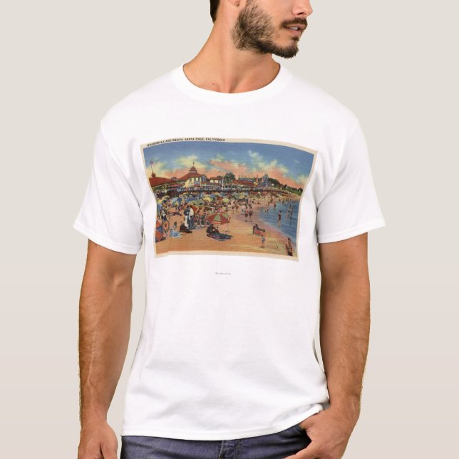 Camiseta Sunbathers & nadadores no passeio à beira mar & na (Frente)