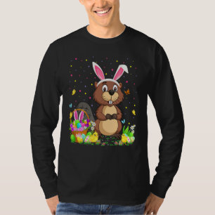 Camiseta Sund de Páscoa do castor de páscoa