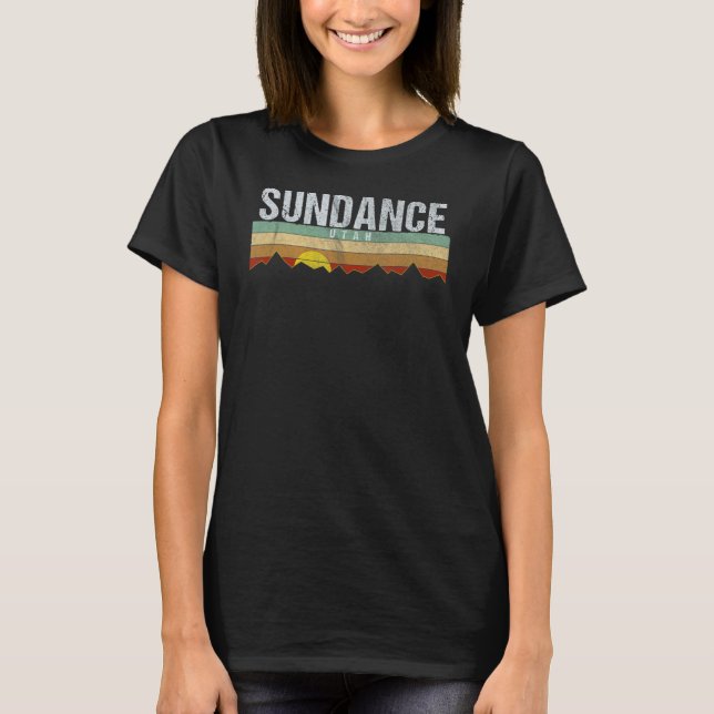 Camiseta Sundância de Vintage Retro (Frente)