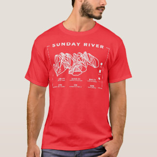 Camiseta Sunday River Ski Snowboard Esquiando Maine Skier