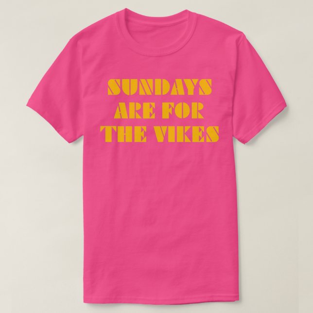 Camiseta Sundays are for the Vikes 4 (Frente do Design)