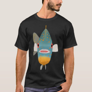 Camiseta Sunfish com manchas laranja - Cabeça de peixe