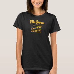 Camiseta Sunflower American Flag Elk Grove Patriotic Califo