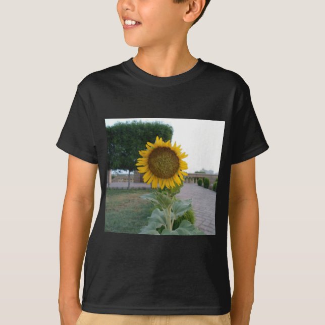 Camiseta Sunflower Art Impressão (Frente)