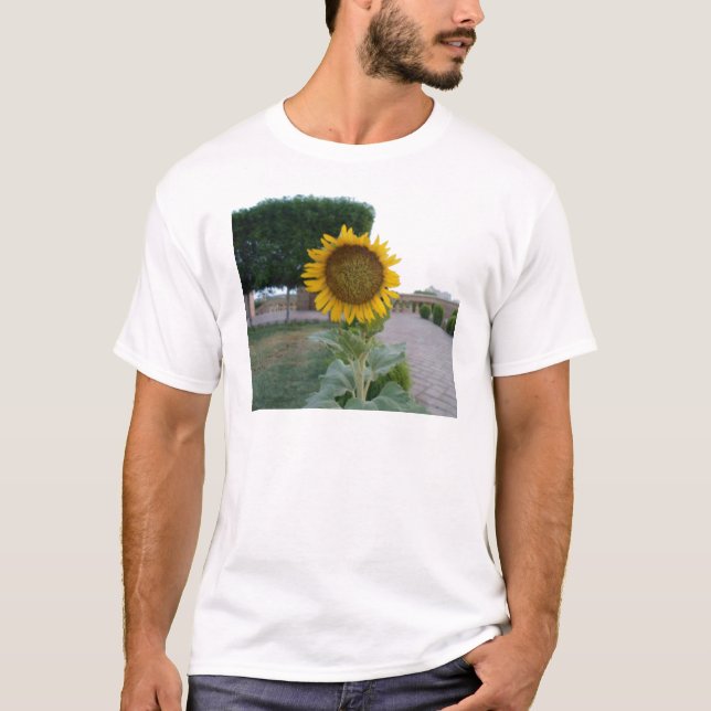 Camiseta Sunflower Art Impressão (Frente)
