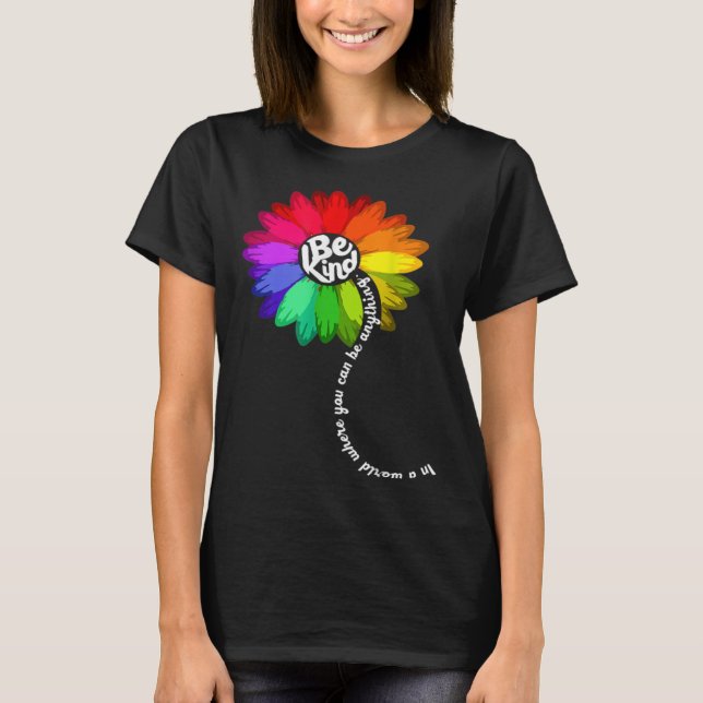 Camiseta Sunflower Autism Awareness Be Kind Puzzle Mom Supp (Frente)