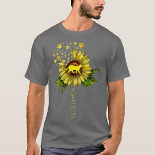 Camiseta Sunflower Best Cat Mãe Gatinho Gatinho Gatinho Alg