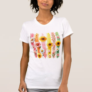 Camiseta Sunflower Brushstroke | Brushstroke floral | coque