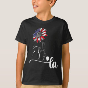 Camiseta Sunflower Cat Comma La Kamala Harris Para Presiden