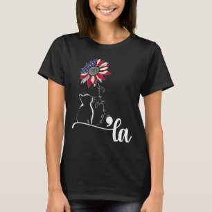 Camiseta Sunflower Cat Comma La Kamala Harris Para Presiden
