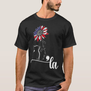 Camiseta Sunflower Cat Comma La Kamala Harris Para Presiden