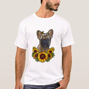Camiseta Sunflower Decor Frenchie Para Cachorro Ao Lover M