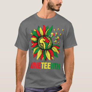 Camiseta Sunflower Fist Jundécimo História Negra Africana A