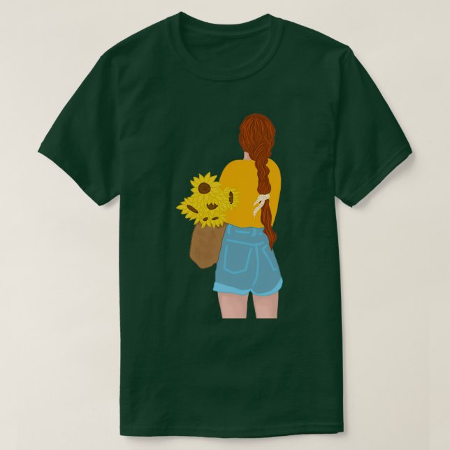 Camiseta Sunflower Girl (Frente do Design)