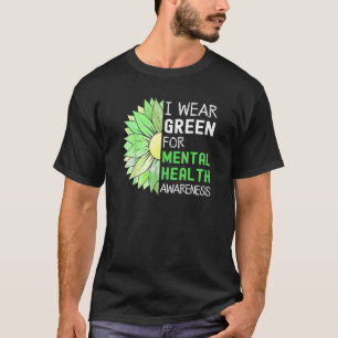Camiseta Sunflower Green I Veste Verde Para Saúde Mental Aw