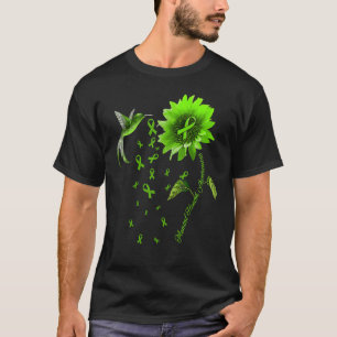 Camiseta Sunflower Humingbird Green Ribbon Health A