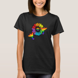 Camiseta Sunflower Hummingbird Lgbt Bandeira Orgulho gay Mê