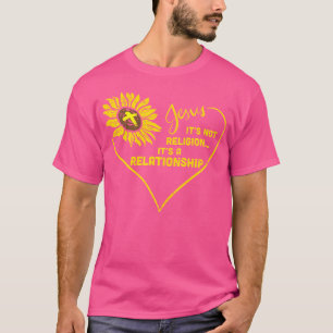 Camiseta Sunflower Jesus Não Religião Relação Deus Chri
