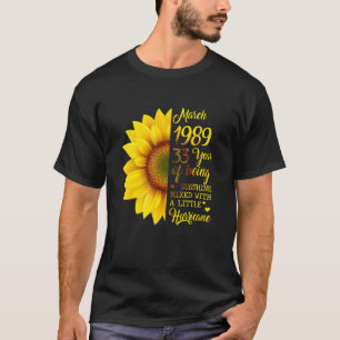 Camiseta Sunflower March 1989 33 Anos Sendo Sunshine Hu
