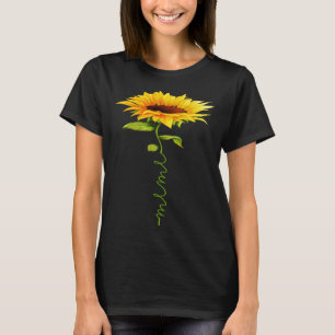 Camiseta Sunflower Meme Dia de as mães Floral Engraçado