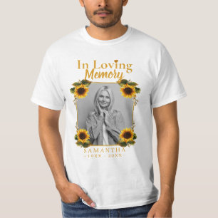 Camiseta Sunflower Memorial Foto: Perda de Camisa-Mãe