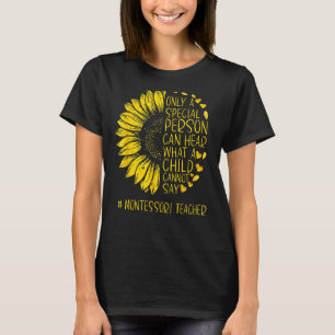 Camiseta Sunflower Montessori Professor Especial Pessoa Pod