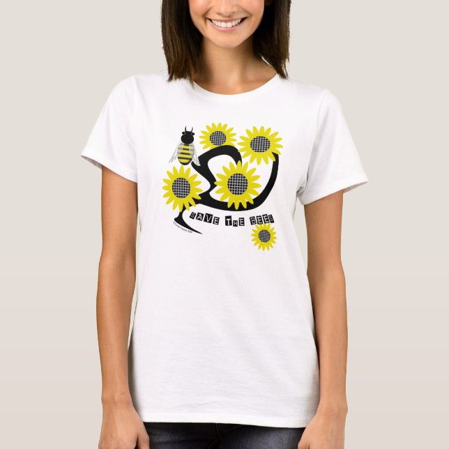 Camiseta Sunflower Save the Bees tee (Frente)