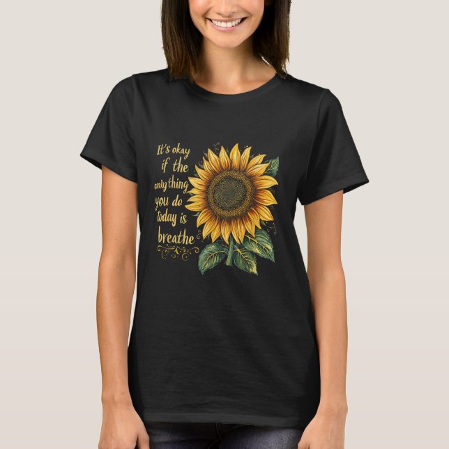 Camiseta Sunflower Suicide Awareness  (Frente)