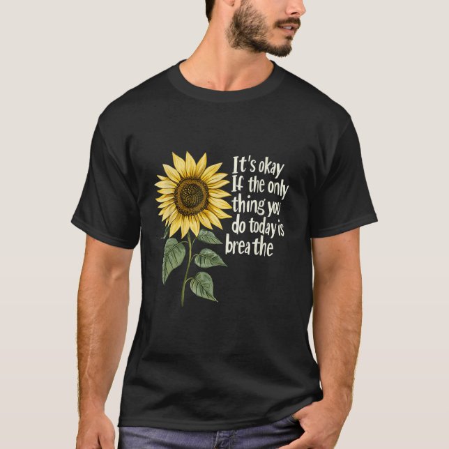 Camiseta Sunflower Suicide Awareness  (Frente)