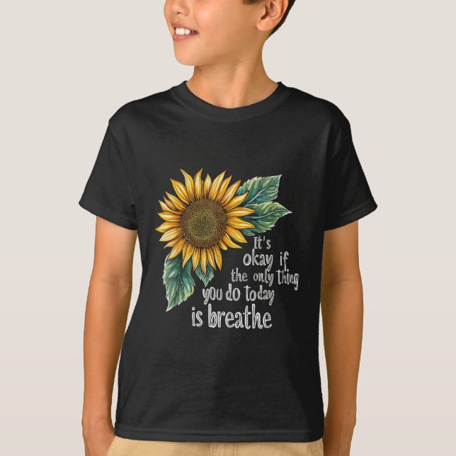 Camiseta Sunflower Suicide Awareness  (Frente)