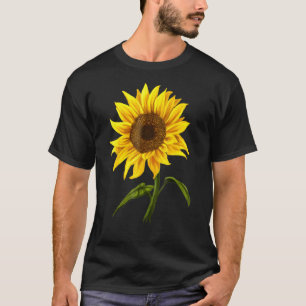 Camiseta Sunflower Sunsher Watercolor Flor belo flo