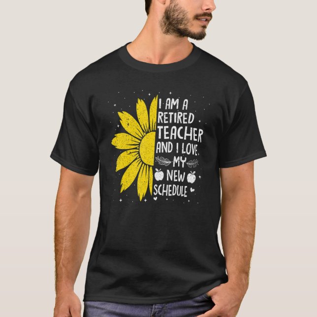 Camiseta Sunflower Teacher Life Retired Retirement School O (Frente)
