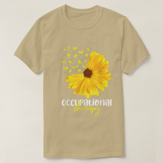 Camiseta SunFlower Terapêutica Ocupacional Mês A Mês (Frente do Design)