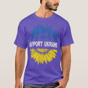 Camiseta Sunflower Ucraniano apoia Ucrânia Love Peac