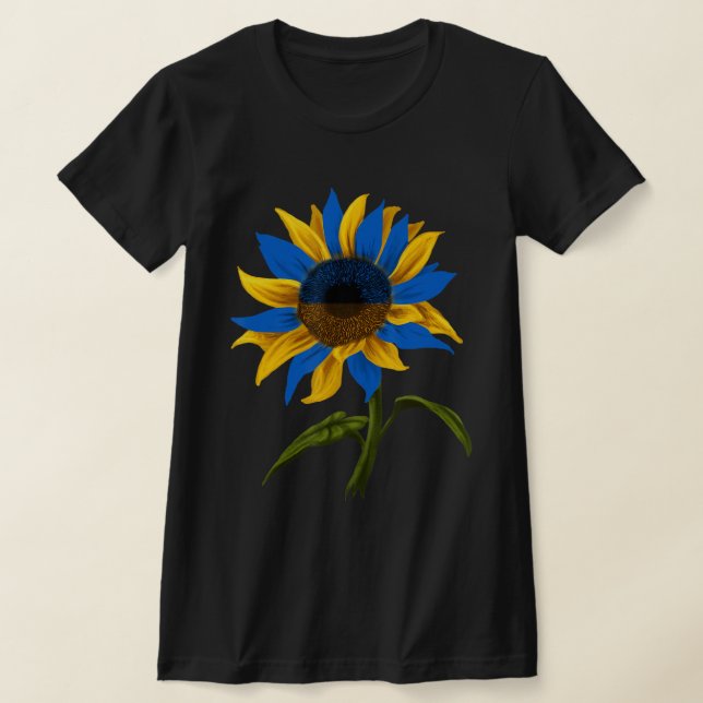 Camiseta Sunflower Ucraniano Estado-Membro Da Ukrain (Postura )