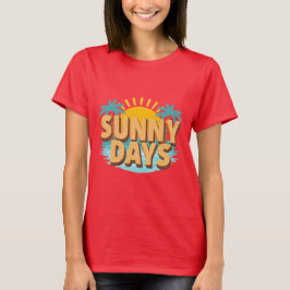 Camiseta Sunny Days Tropical Beach Summer Vacation