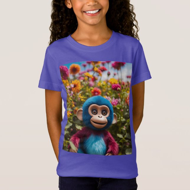 Camiseta Sunny Monkey Bliss - Baby Fine Jersey Tee (Frente)
